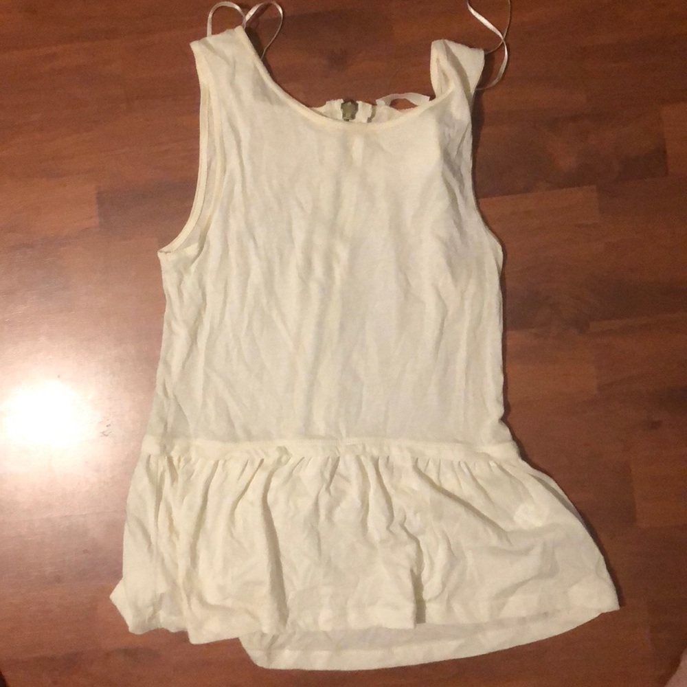 Zara off white tank top